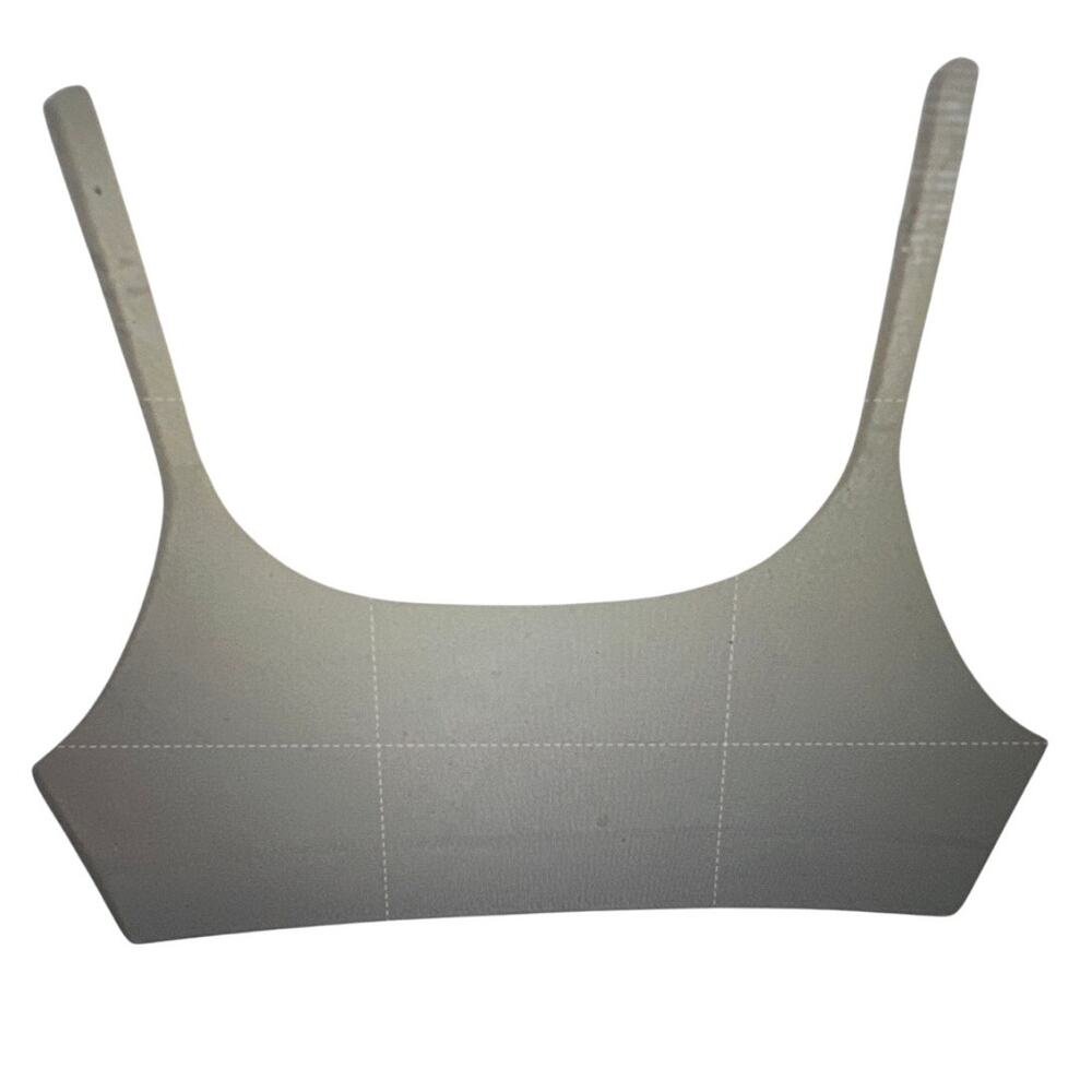 ALLBIRDS Organic Cotton Anytime Bralette Light Gray Size Large New